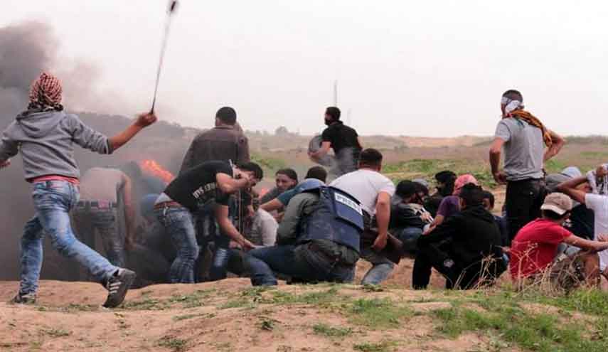 جرحى في مواجهات مع الاحتلال في قطاع غزة