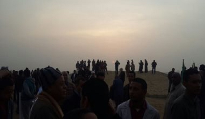 بالصور| الفيوم تشهد تعامد الشمس على قدس الأقداس بمعبد قصر قارون