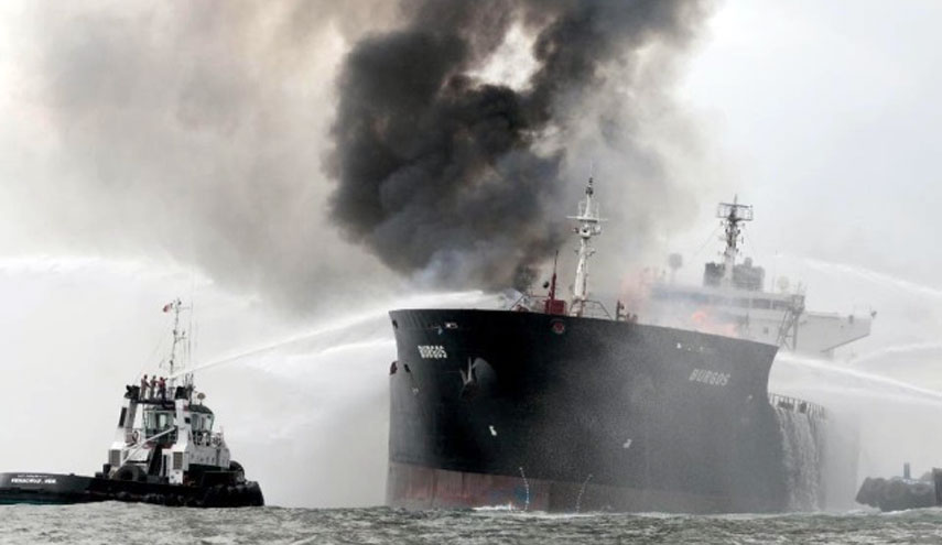 إصطدام سفينتين ايرانية وصينية في مياه الصين