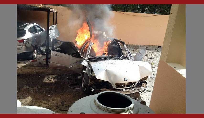 بالصور.. انفجار سيارة بمدينة صيدا في جنوب لبنان