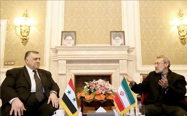 لاريجاني خلال لقائه الصباغ: مقاومة الشعب السوري جديرة بالثناء