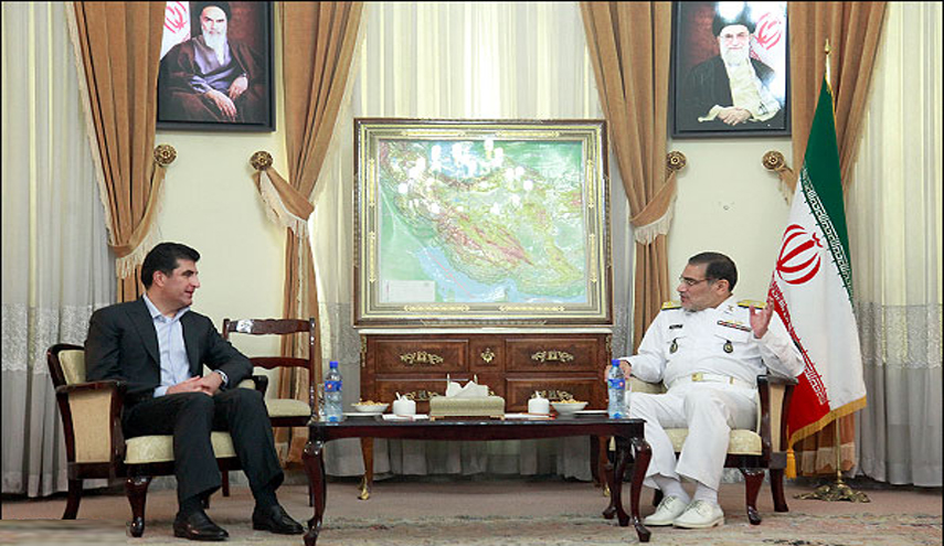 شمخاني لبارزاني: نحذر من استخدام الاقليم لإستهداف إيران