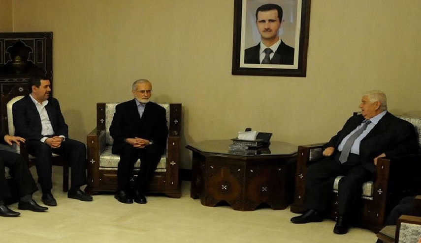 المعلم لخرازي: اميركا لاتكف عن التدخل بالشأن السوري وتصر على دعم الارهاب