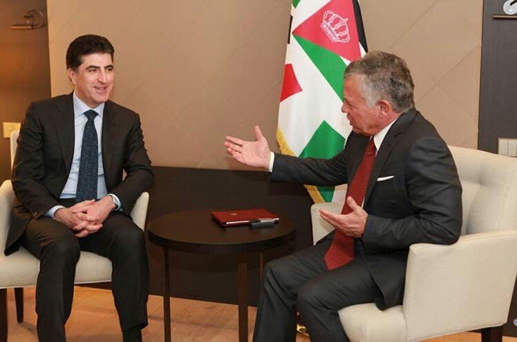 هذا ما اكده ملك الاردن لنيجيرفان بارزاني..