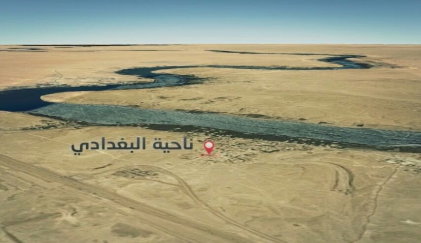 بالصور.. ما خلفه قصف المروحية الامريكي في البغدادي