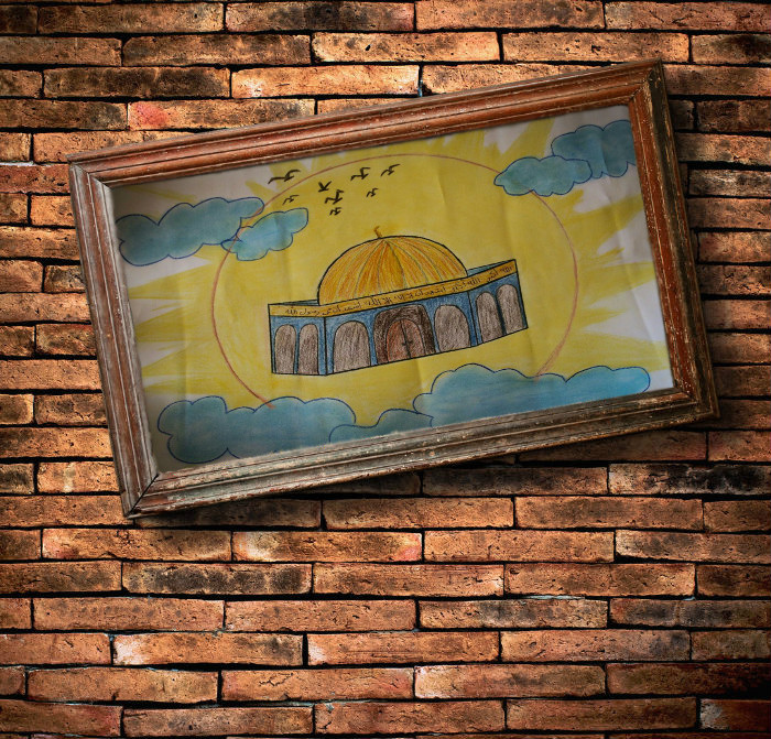 رسوم اطفال مدرسة دار الهدى في غزة