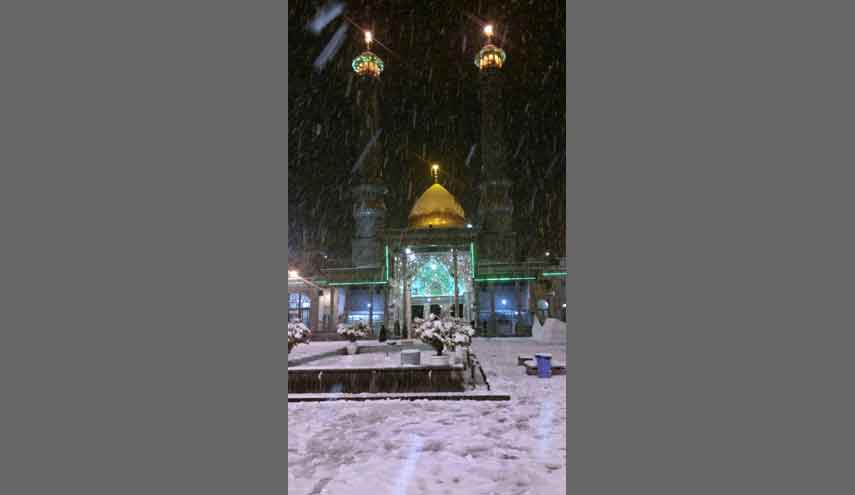 حال حرم السيد عبدالعظيم وسط الثلوج