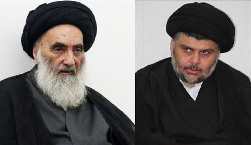 الصدر يزور آية الله السيستاني