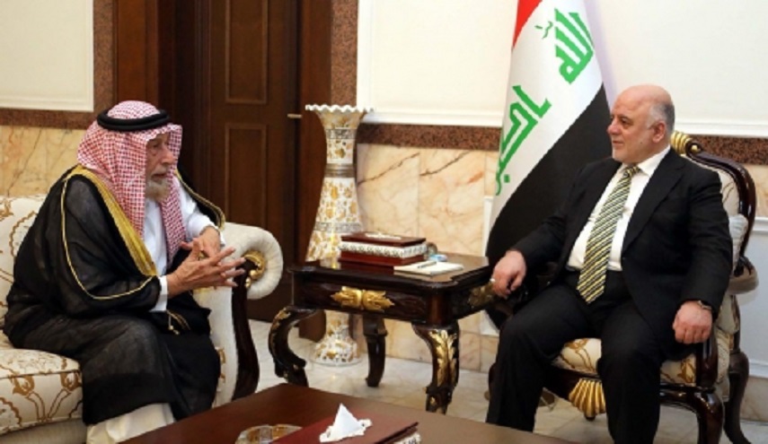 العبادي يناقش مع الكبيسي توحيد الكلمة بين ابناء الشعب العراقي