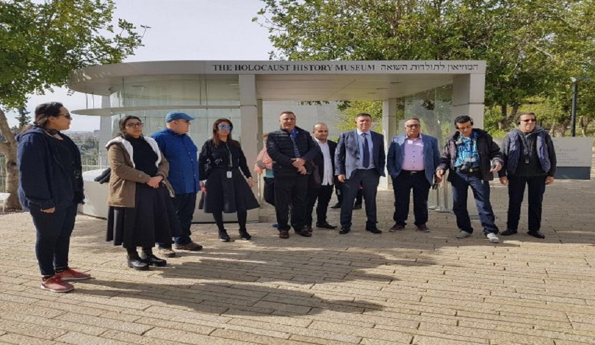 وفد من الإعلاميين العرب المطبعين في فلسطين المحتلة!