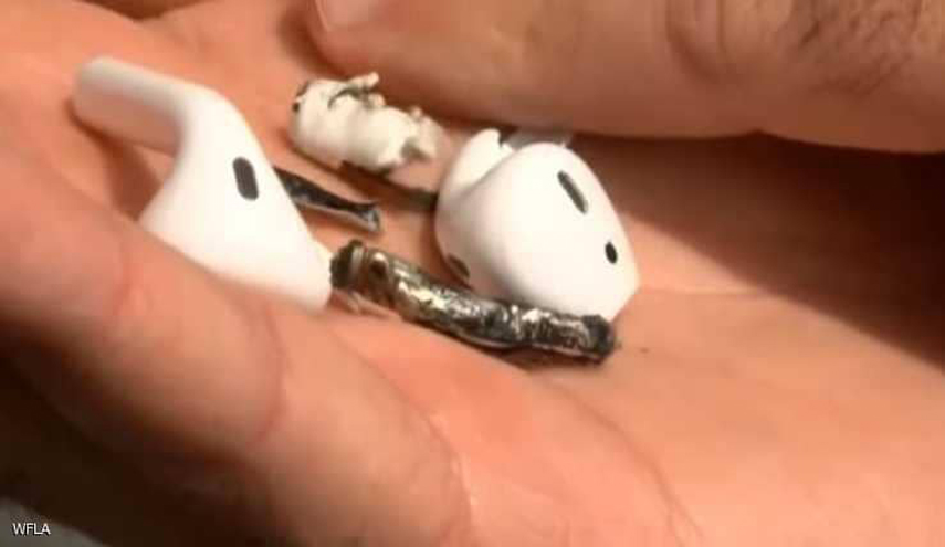 أول واقعة "انفجار" لسماعة أبل اللاسلكية