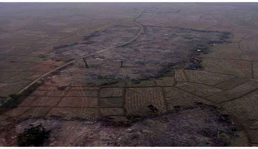 بالصور.. تجريف قرى كان يسكنها الروهينغا في ميانمار