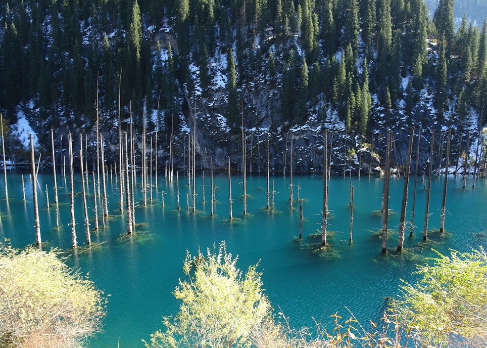 درياچه كيندي در قزاقستان