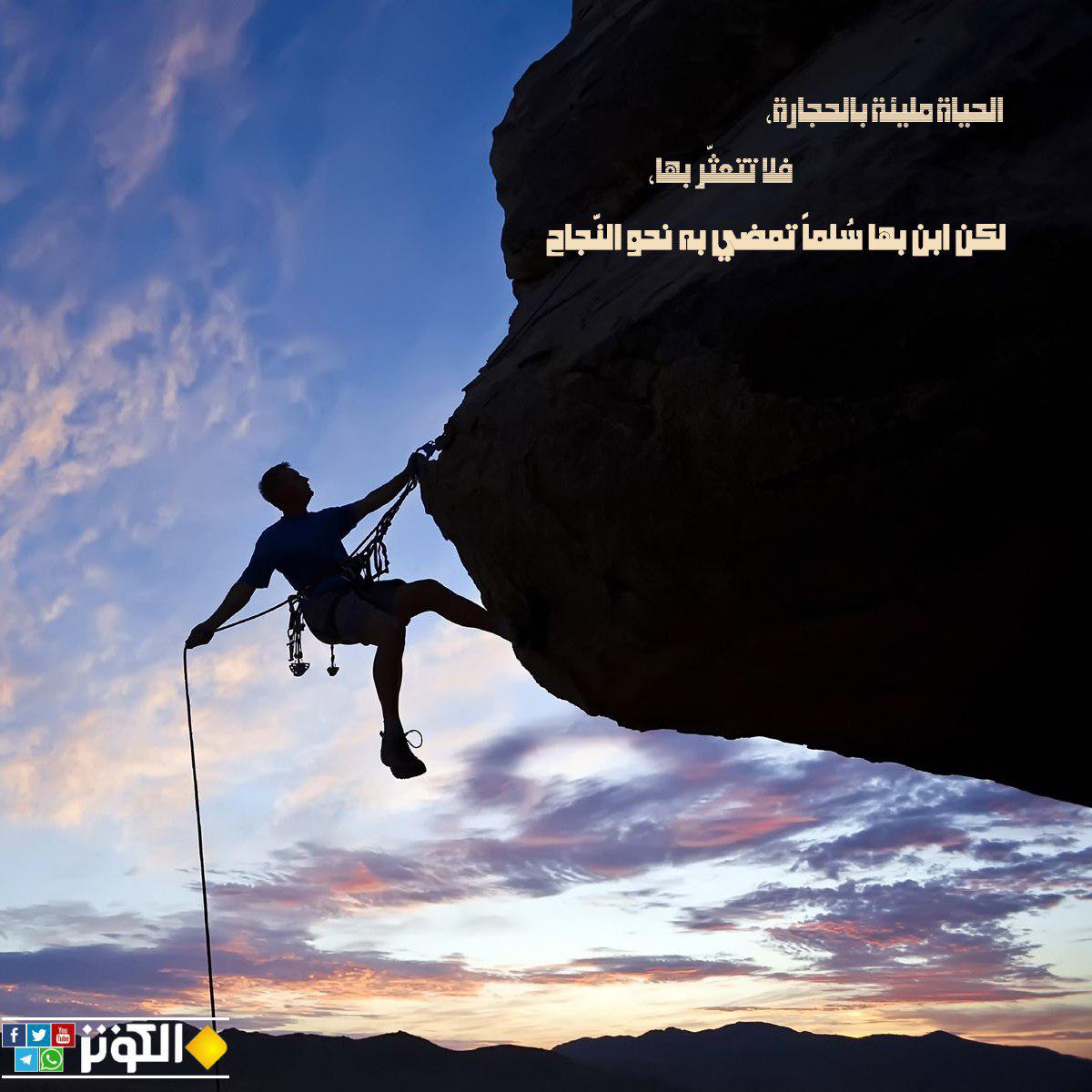 الحجارة سلم للنجاح!!