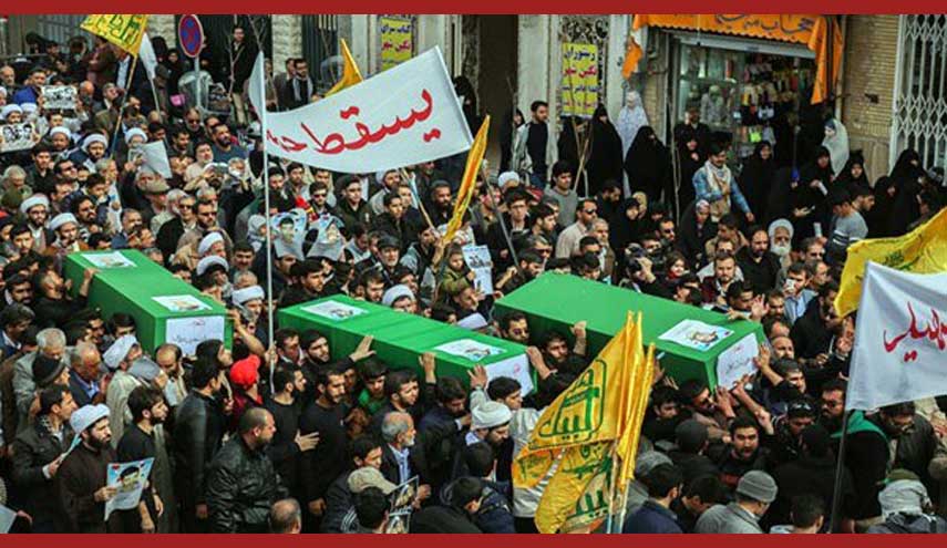 قتلهم آل خليفة وتركوهم في المياه الدولية.. تشييع جثامين ثلاثة شهداء بحرينيين في مدينة قم