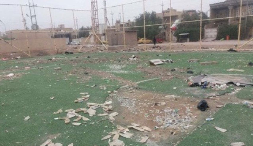 بالصور.. ما فعله مجهولون في ملعب بميسان العراق