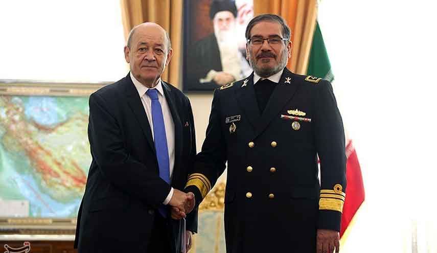 شمخاني يستقبل وزير الخارجية الفرنسي