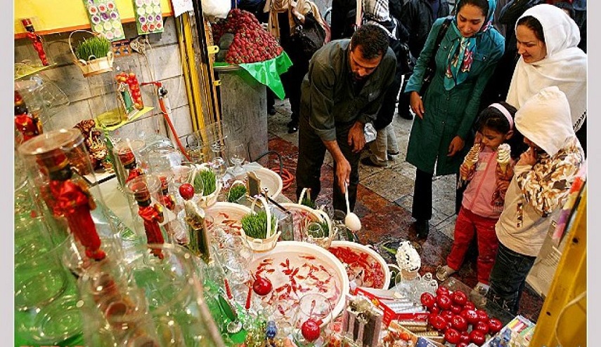 بالصور.. التسوق في ايران على أعتاب رأس السنة الايرانية الجديدة