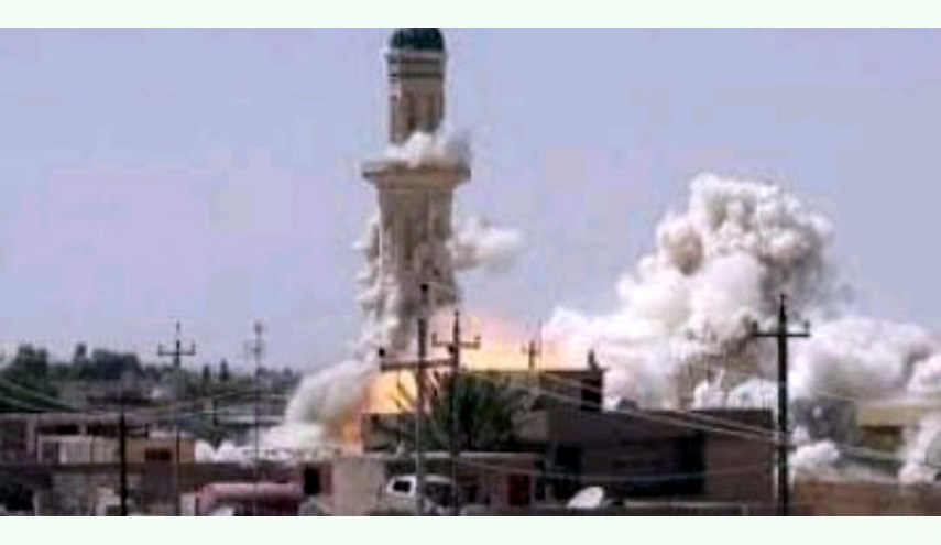 مجهولون يفجرون جامع المصطفى (ص) على طريق كركوك ـ تكريت