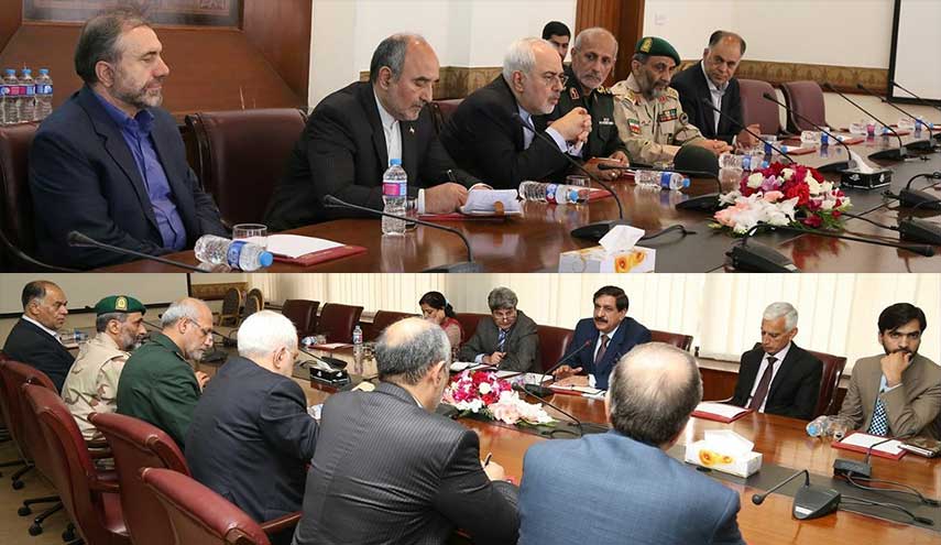 ظريف يلتقي مستشار الأمن القومي الباكستاني "جنجوا"