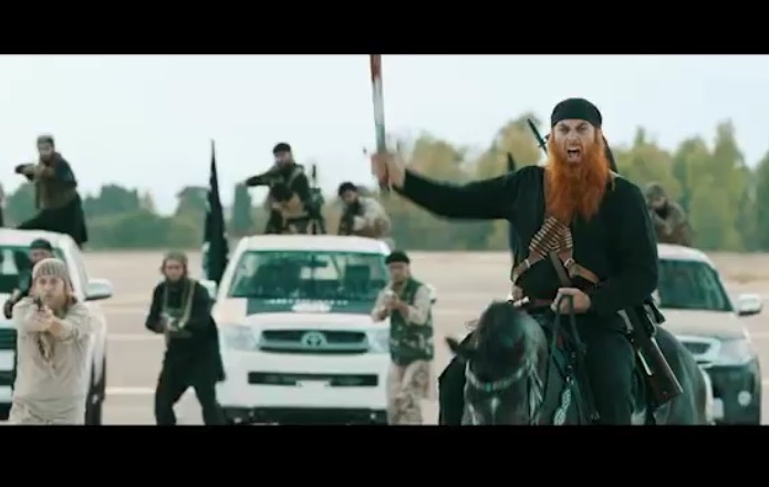 استيكر داعشي‌ها براي دعوت مخاطب به تماشاي فيلم تازه حاتمي‌كيا