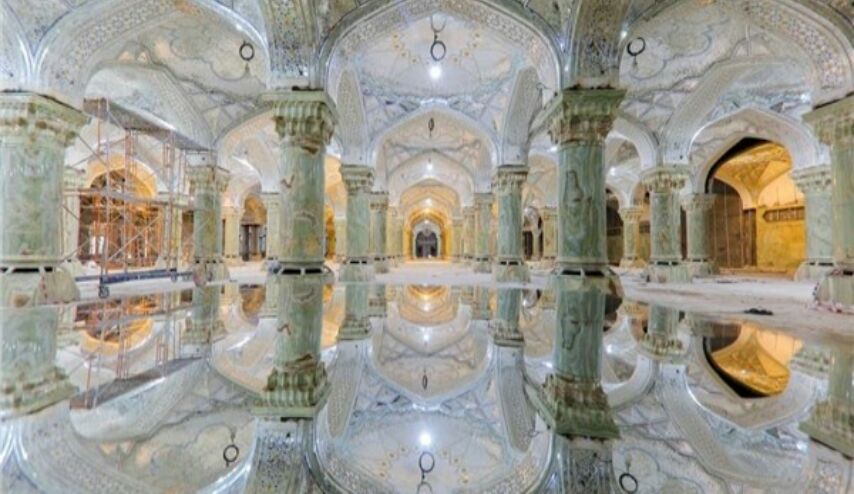 مشروع صحن الزهراء في مرقد الإمام علي (ع) يطوي مراحله الاخيرة + صور