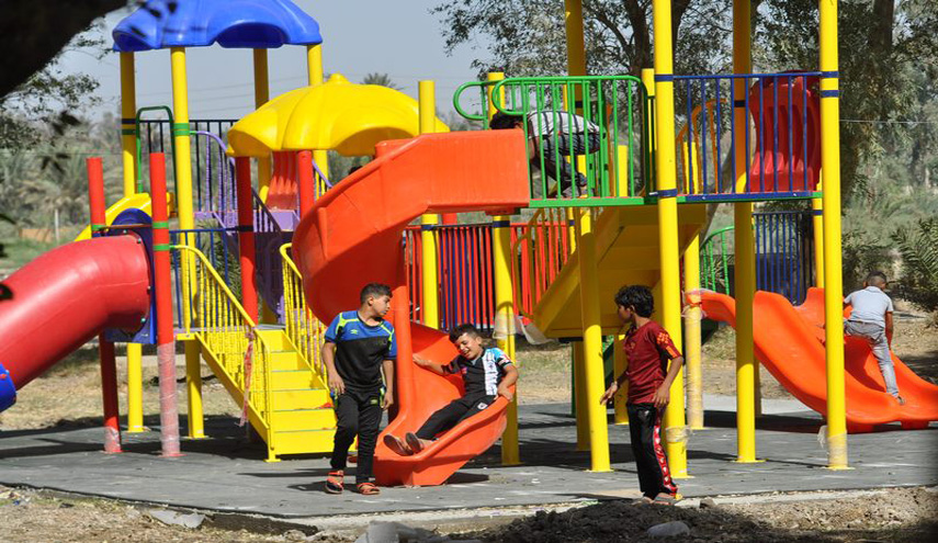 بالصور.. حادث مؤسف في متنزه البصرة