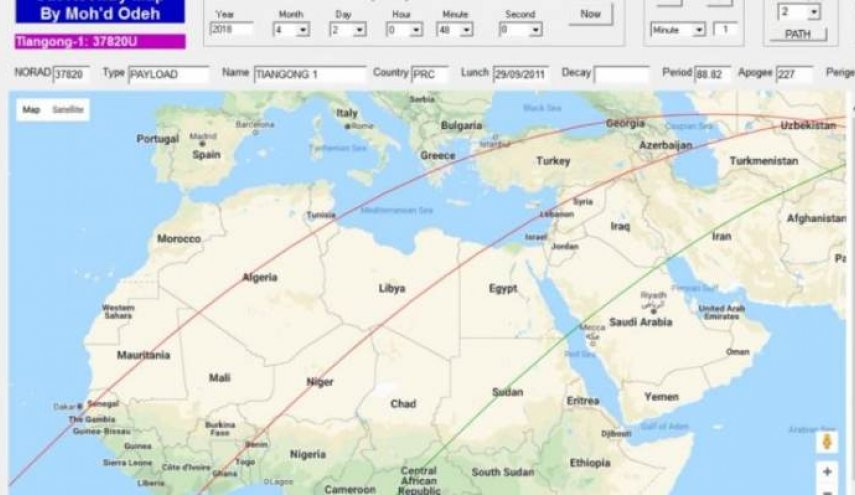 9 بلدان عربية قد تكون مسرحا لسقوط قمر صناعي صيني!