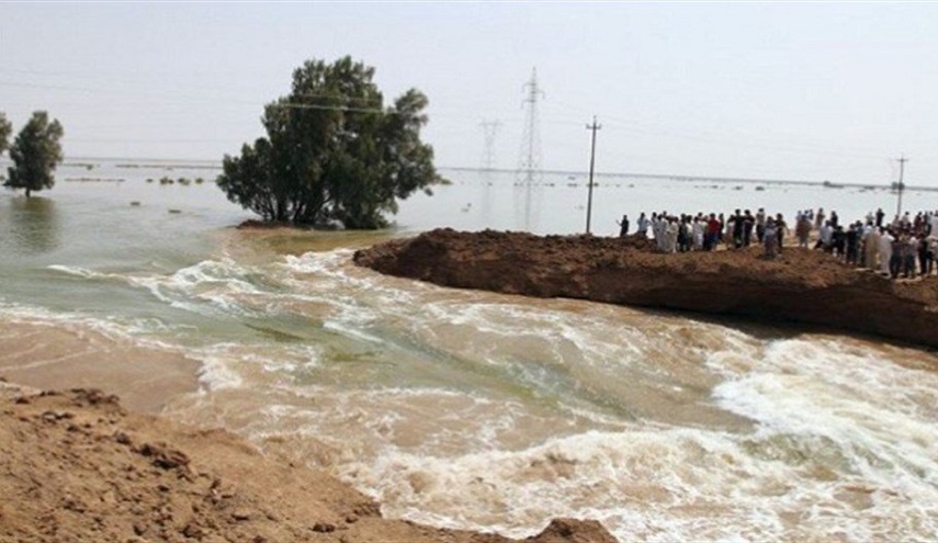  سيول ايرانية تقطع طريق ديالى - واسط