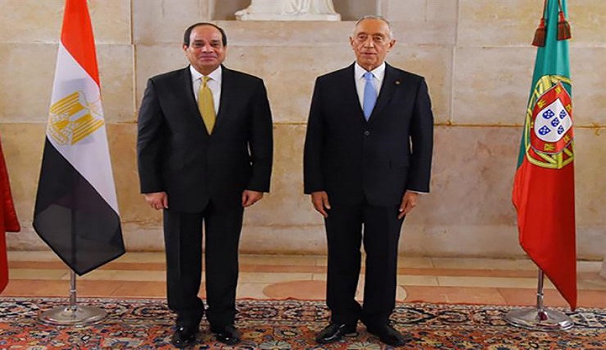  السيسي: اتفقت مع الرئيس البرتغالي على زيادة التبادل التجارى بين البلدين 