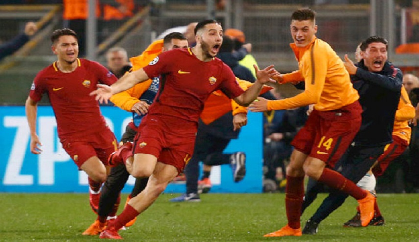  بالصورة.. روما علم بمواجهة ليفربول قبل سحب القرعة!