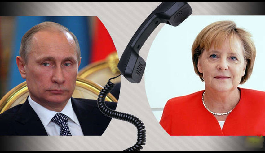 بوتين وميركل مستعدان لدعم التسوية السياسية في سوريا