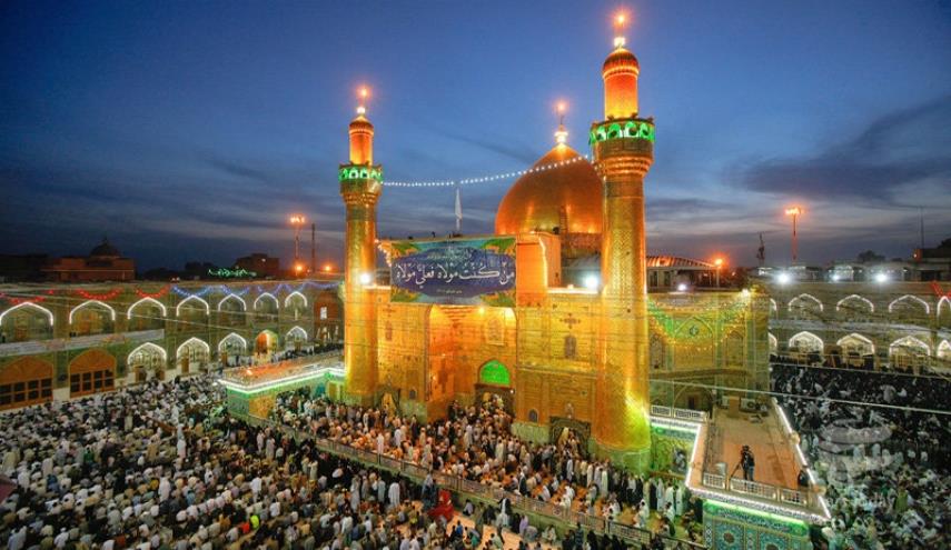 مهار آتش سوزي زير زمين صحن حضرت فاطمه سلام الله عليها در نجف
