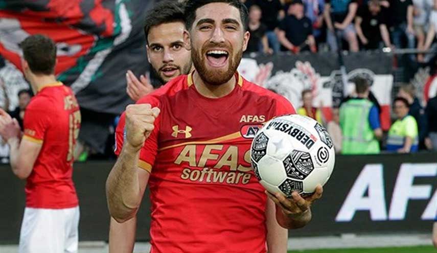 "علي رضا جهانبخش" افضل لاعب في الاسبوع الـ32 من الدوري الهولندي