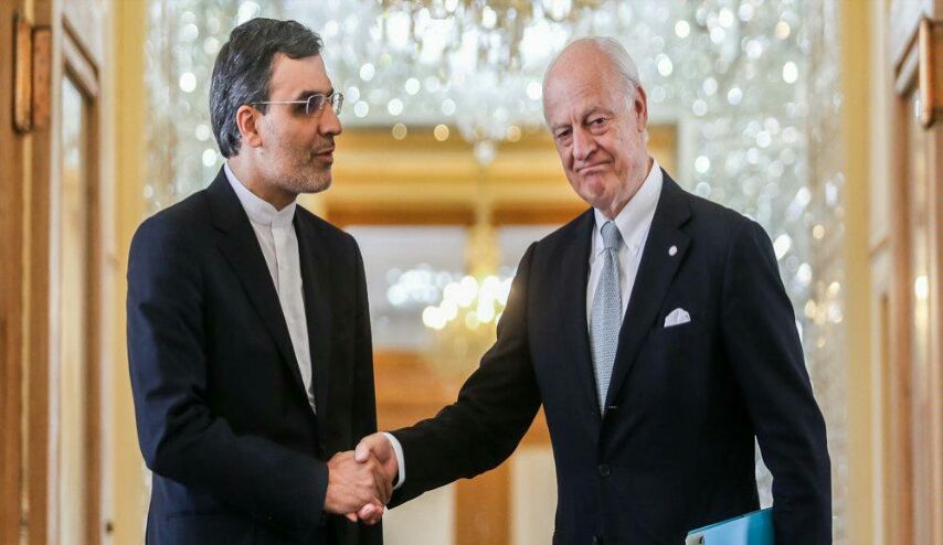 جابري انصاري لديمستورا: طريق الحل في سوريا هو القبول بإرادة الشعب