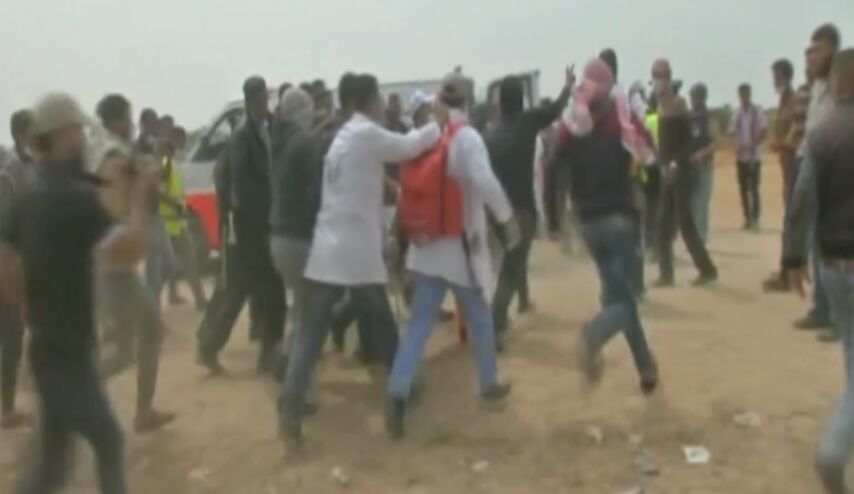 ارتفاع عدد ضحايا مسيرات العودة الي 41 شهيد و4500 جريح