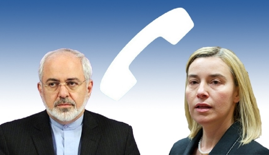 ظريف وموغريني وبحث ضرورة استمرار الاتفاق النووي