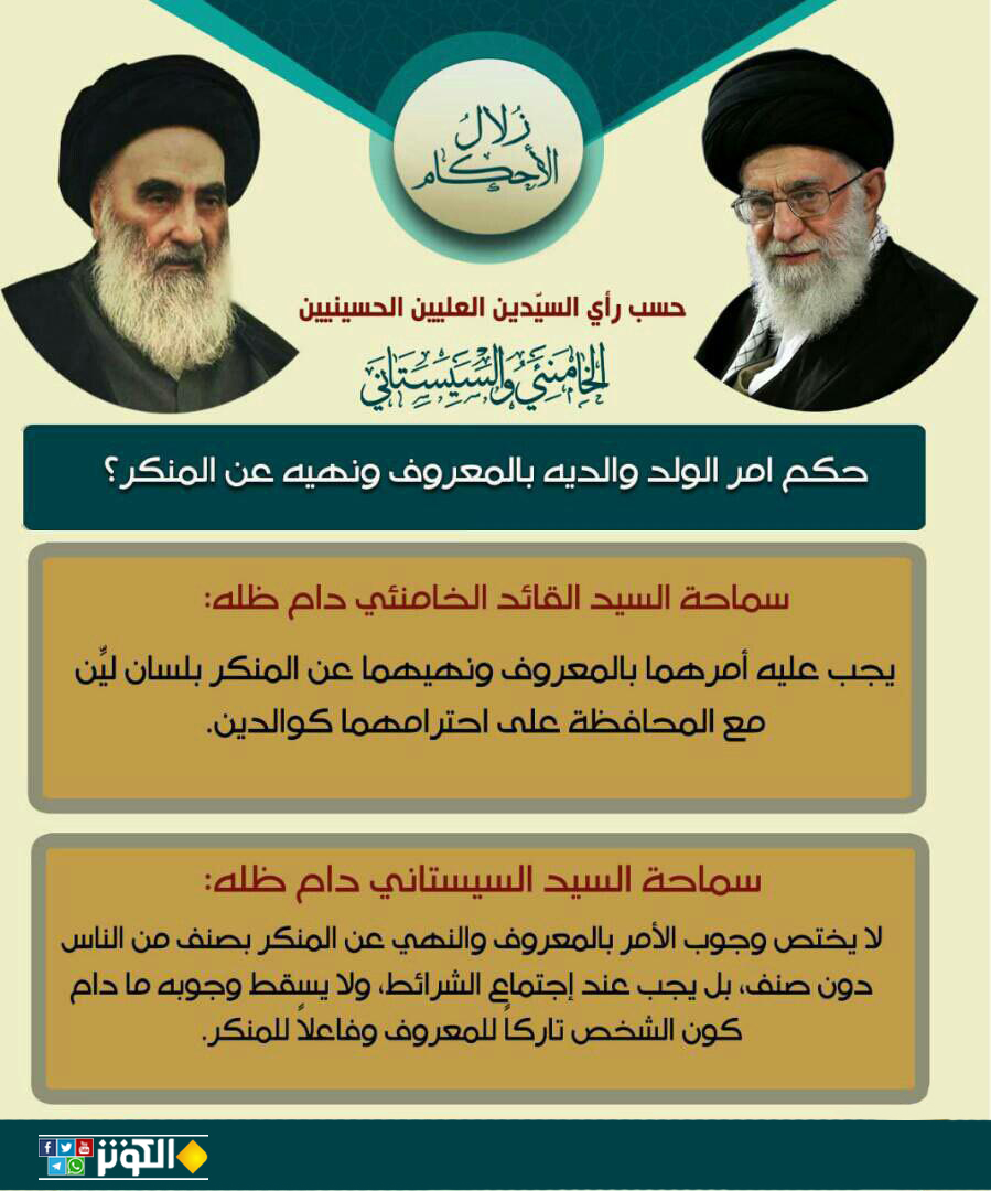 حكم أمر الولد والديه بالمعروف