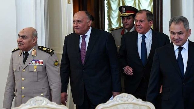 نشست ۲+۲ وزيران دفاع و خارجه روسيه و مصر در مسكو