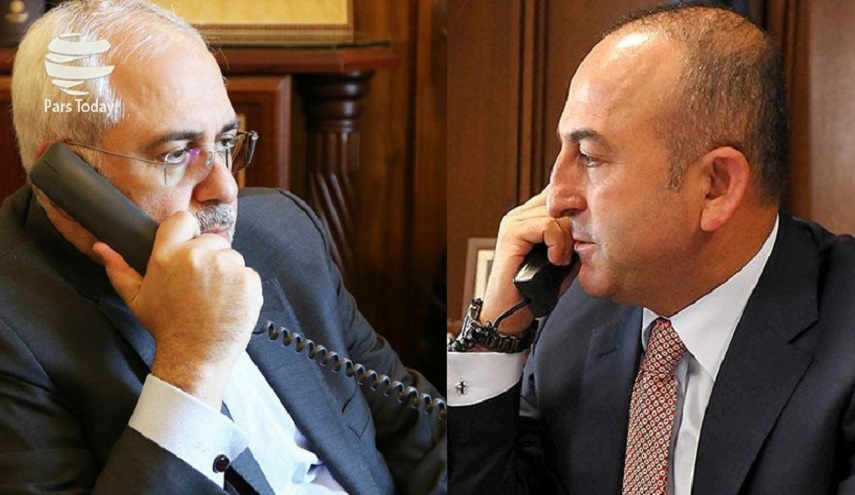  ظريف واوغلو يبحثان هاتفيا الوضع في فلسطين 
