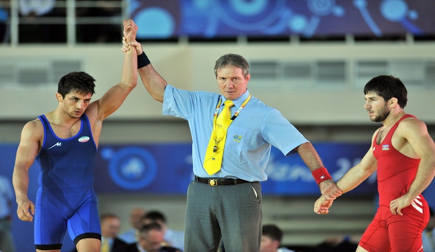 إيران تحتل المركز الأول في بطولة العالم للمصارعة الرومانية للقوات المسلحة