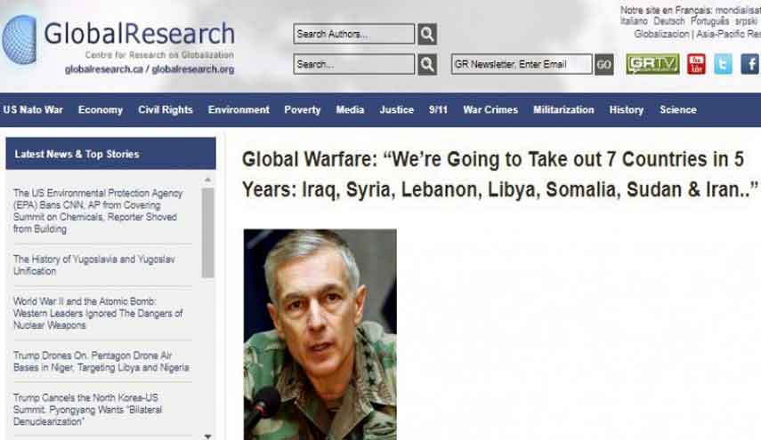 مركز عالمي يكشف خطة أمريكية لإسقاط سبع دول بينها العراق