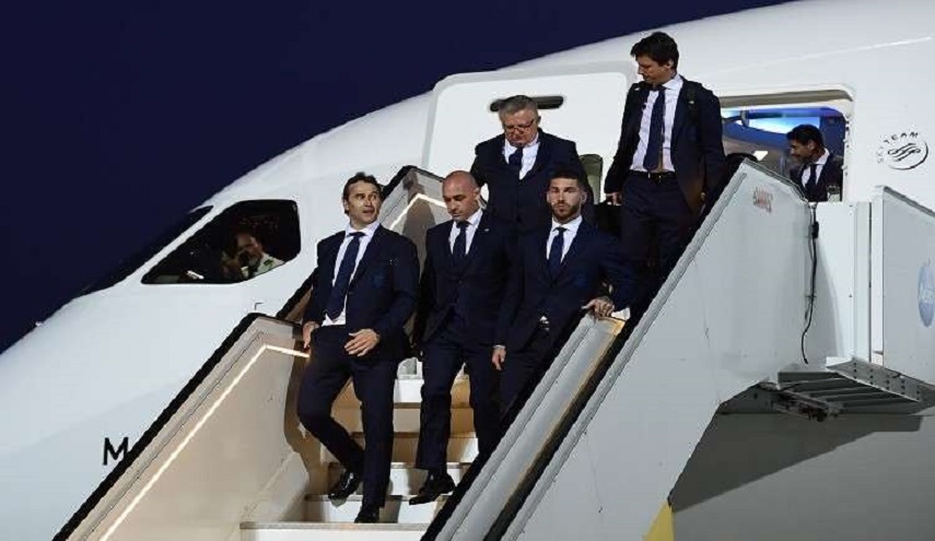وصول المنتخب الإسباني إلى روسيا للمشاركة في المونديال
