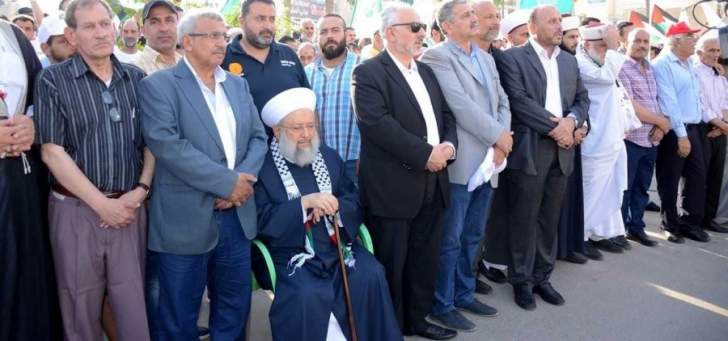 مسيرة حاشدة في صيدا اللبناية بمناسبة يوم القدس العالمي