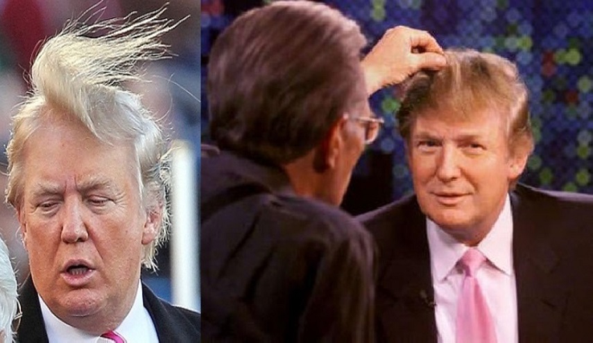 ترامب ينصح مرتدي "الباروكة" بعدم المشاركة في الانتخابات!
