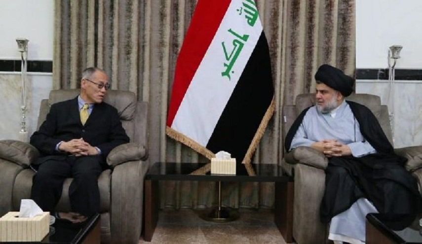  السفير الياباني يعرض على السيد الصدر تجربة بلاده بعد الحرب 