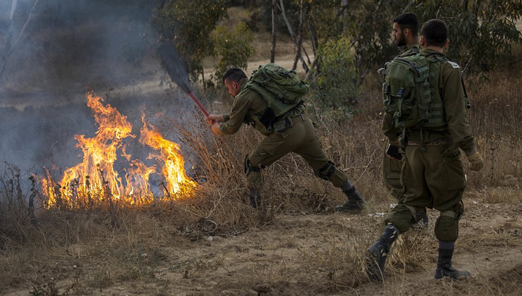 ألف حريق وخسائر بالملايين في "غلاف غزة" خلال 3 أشهر