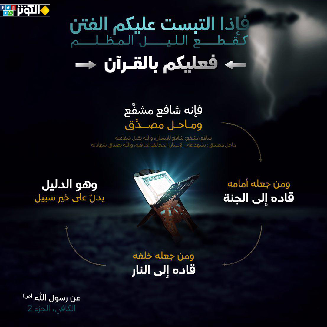 إذا إلتبست عليكم الفتن فعليكم بالقرآن