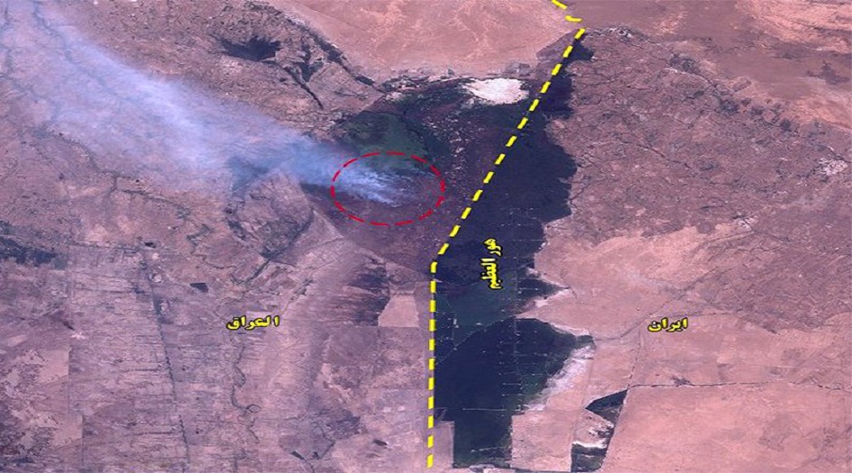 ايران تساهم بأخماد حرائق هور العظيم في العراق