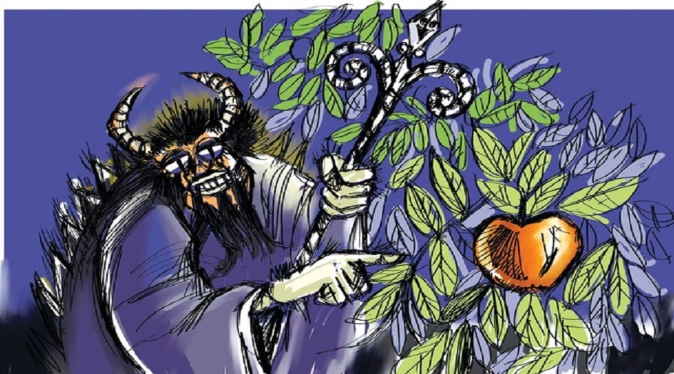 من سيرة  النبي آدم(ع)...قصة الشيطان...اليمين والوسوسة